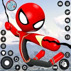 Spider Stickman Rope Hero Game мод на Андроид: Безлимитные деньги и суперспособности