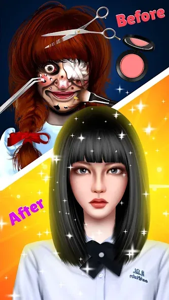 Скачать Makeup Salon: Makeover ASMR последней версии — Безлимитные деньги и открыты все уровни — скриншот 5