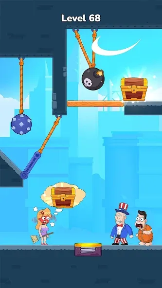 Cut Master: Fun Rope Cut Game мод на Андроид: Без рекламы и все уровни — скриншот 2 Cut Master: Fun Rope Cut Game мод на Андроид: Без рекламы и все уровни — скриншот 2