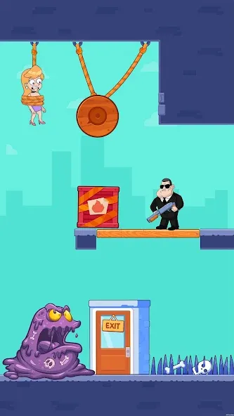 Cut Master: Fun Rope Cut Game мод на Андроид: Без рекламы и все уровни — скриншот 3 Cut Master: Fun Rope Cut Game мод на Андроид: Без рекламы и все уровни — скриншот 3