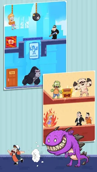 Cut Master: Fun Rope Cut Game мод на Андроид: Без рекламы и все уровни — скриншот 4 Cut Master: Fun Rope Cut Game мод на Андроид: Без рекламы и все уровни — скриншот 4