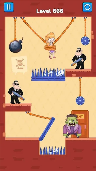 Cut Master: Fun Rope Cut Game мод на Андроид: Без рекламы и все уровни — скриншот 5 Cut Master: Fun Rope Cut Game мод на Андроид: Без рекламы и все уровни — скриншот 5