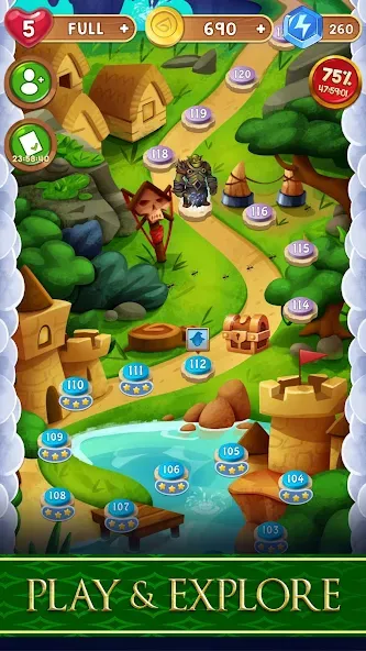Avalon Jewels Match-3 — Безлимитные монеты и жизни, скачать мод APK — скриншот 3