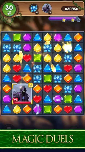 Avalon Jewels Match-3 — Безлимитные монеты и жизни, скачать мод APK — скриншот 4