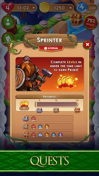 Avalon Jewels Match-3 — Безлимитные монеты и жизни, скачать мод APK — скриншот 5