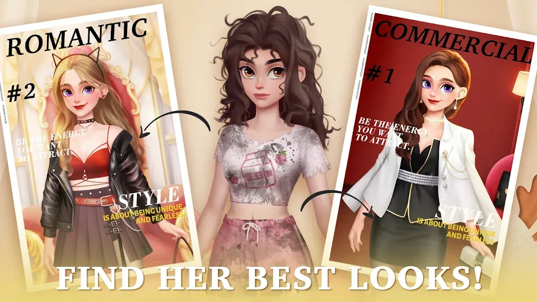 Fantasy Stylist: Match 3 MOD APK: Безлимитные монеты и жизни — скриншот 2 Fantasy Stylist: Match 3 MOD APK: Безлимитные монеты и жизни — скриншот 2