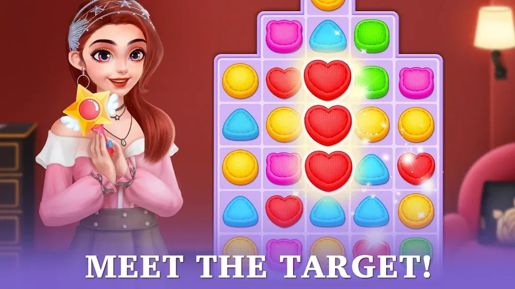 Fantasy Stylist: Match 3 MOD APK: Безлимитные монеты и жизни — скриншот 4 Fantasy Stylist: Match 3 MOD APK: Безлимитные монеты и жизни — скриншот 4