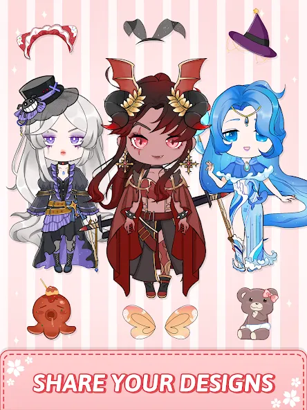Скачать Vivi Story - Dress Up Game бесплатно — Много монет и все наряды открыты — скриншот 2