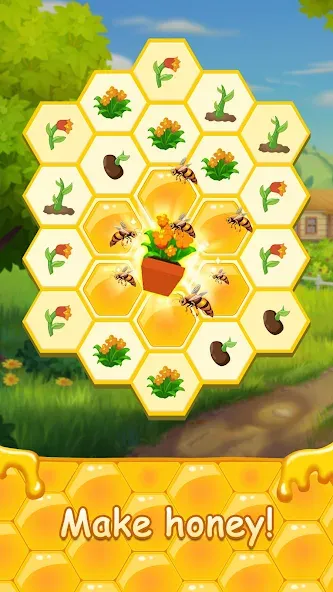 Скачать мод Honey Bottles - merge puzzle — Безлимитные ходы и бонусы — скриншот 3 Скачать мод Honey Bottles - merge puzzle — Безлимитные ходы и бонусы — скриншот 3
