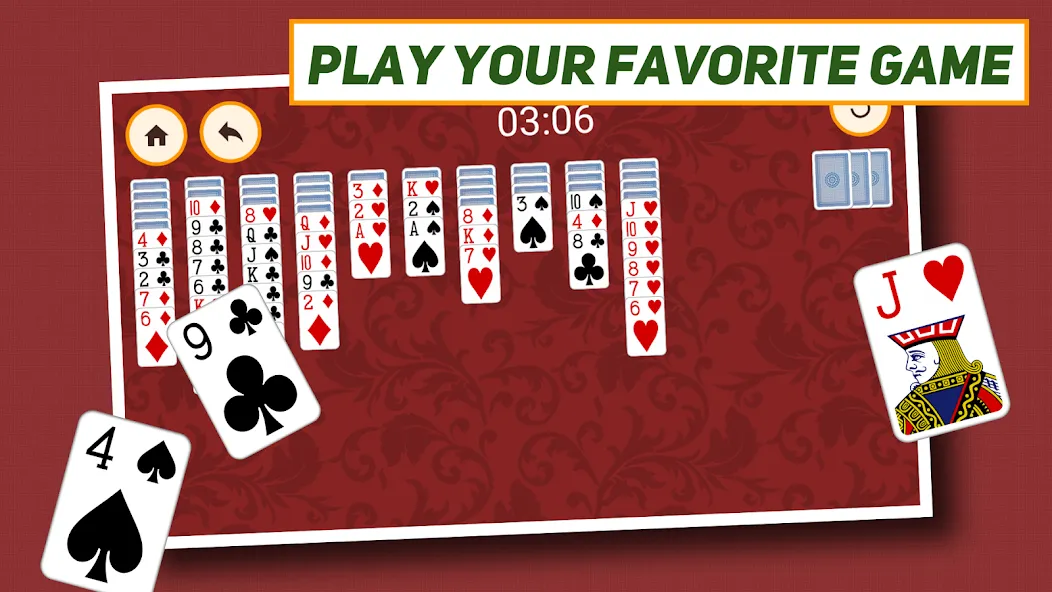 Spider Solitaire: Classic мод на Андроид: Без рекламы и подсказки доступны — скриншот 5