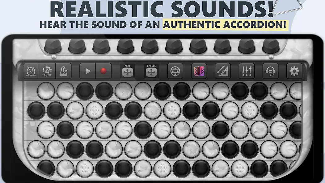 Accordion Chromatic Button бесплатно на Андроид — мод: Хроматические кнопки без ограничений — скриншот 1 Accordion Chromatic Button бесплатно на Андроид — мод: Хроматические кнопки без ограничений — скриншот 1
