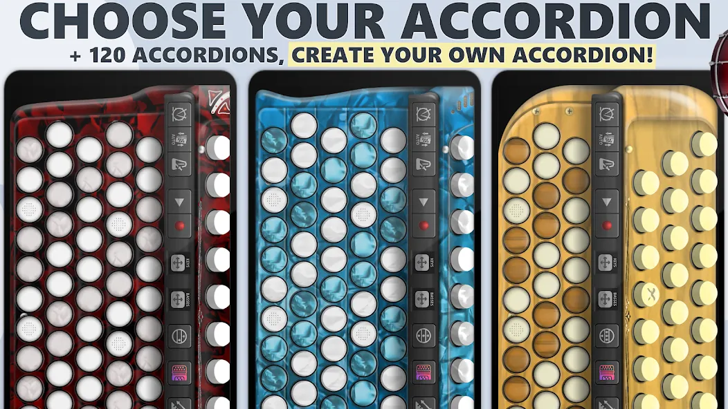 Accordion Chromatic Button бесплатно на Андроид — мод: Хроматические кнопки без ограничений — скриншот 2 Accordion Chromatic Button бесплатно на Андроид — мод: Хроматические кнопки без ограничений — скриншот 2