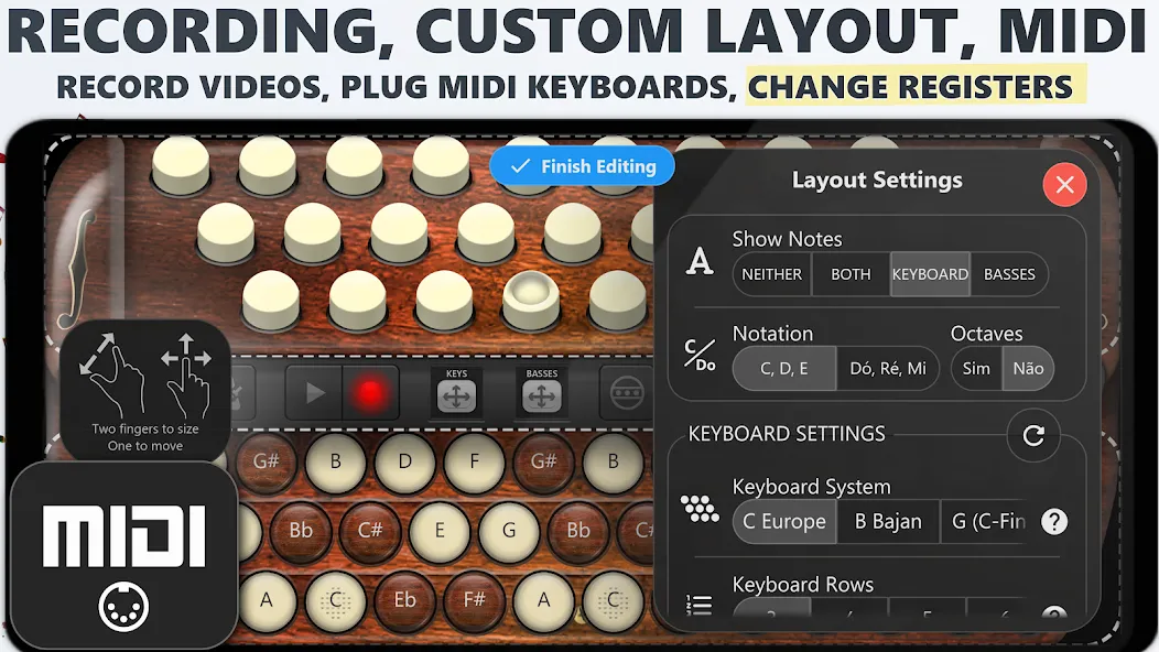 Accordion Chromatic Button бесплатно на Андроид — мод: Хроматические кнопки без ограничений — скриншот 5 Accordion Chromatic Button бесплатно на Андроид — мод: Хроматические кнопки без ограничений — скриншот 5