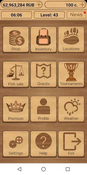 True Fishing. Simulator на телефон — скачать мод: Безлимитные деньги и ресурсов — скриншот 1 True Fishing. Simulator на телефон — скачать мод: Безлимитные деньги и ресурсов — скриншот 1