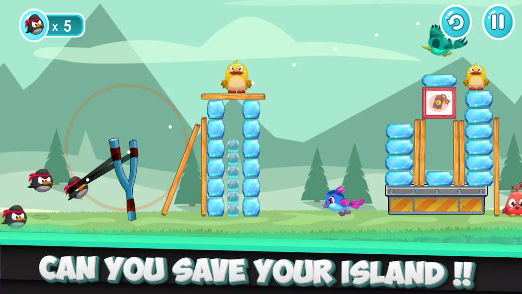 Angry Penguin — Безлимитные монеты и все уровни, скачать мод APK — скриншот 1