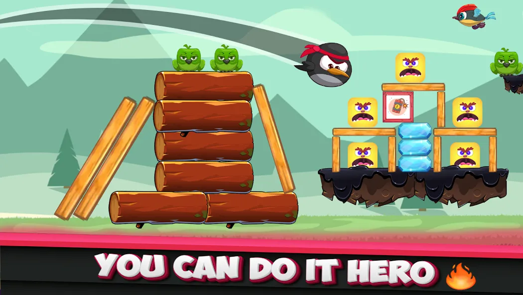 Angry Penguin — Безлимитные монеты и все уровни, скачать мод APK — скриншот 2