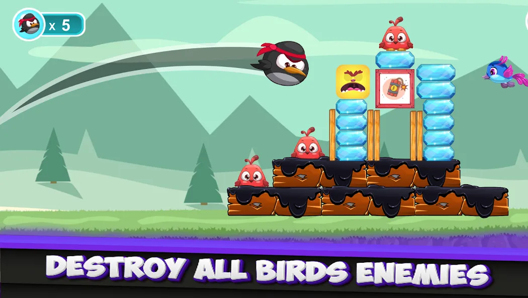 Angry Penguin — Безлимитные монеты и все уровни, скачать мод APK — скриншот 4