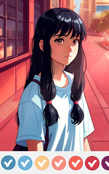 Anime Manga Color by Numbers — последняя версия с модом (Все раскраски и подсказки открыты) — скриншот 3 Anime Manga Color by Numbers — последняя версия с модом (Все раскраски и подсказки открыты) — скриншот 3
