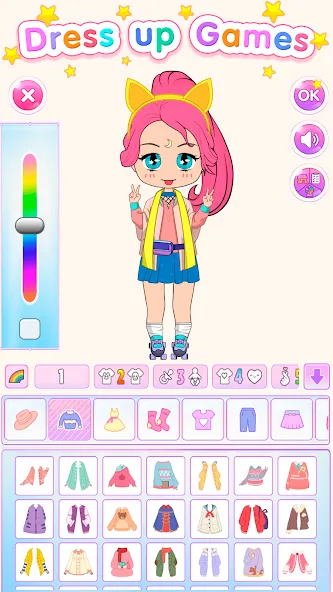 Chibi Doll Dress Up Games MOD APK скачать на Андроид — Открыты все наряды и аксессуары — скриншот 1 Chibi Doll Dress Up Games MOD APK скачать на Андроид — Открыты все наряды и аксессуары — скриншот 1