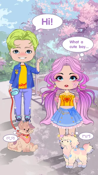 Chibi Doll Dress Up Games MOD APK скачать на Андроид — Открыты все наряды и аксессуары — скриншот 5 Chibi Doll Dress Up Games MOD APK скачать на Андроид — Открыты все наряды и аксессуары — скриншот 5