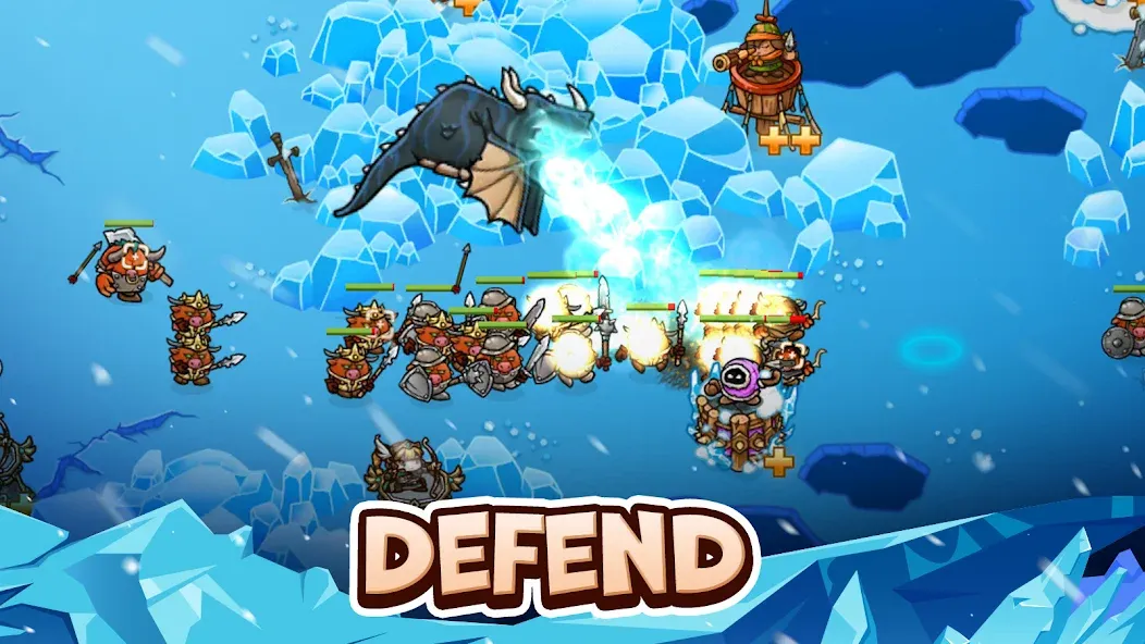 Crazy Defense Heroes - TD Game мод на Андроид: Безлимитные монеты и открытые герои — скриншот 1