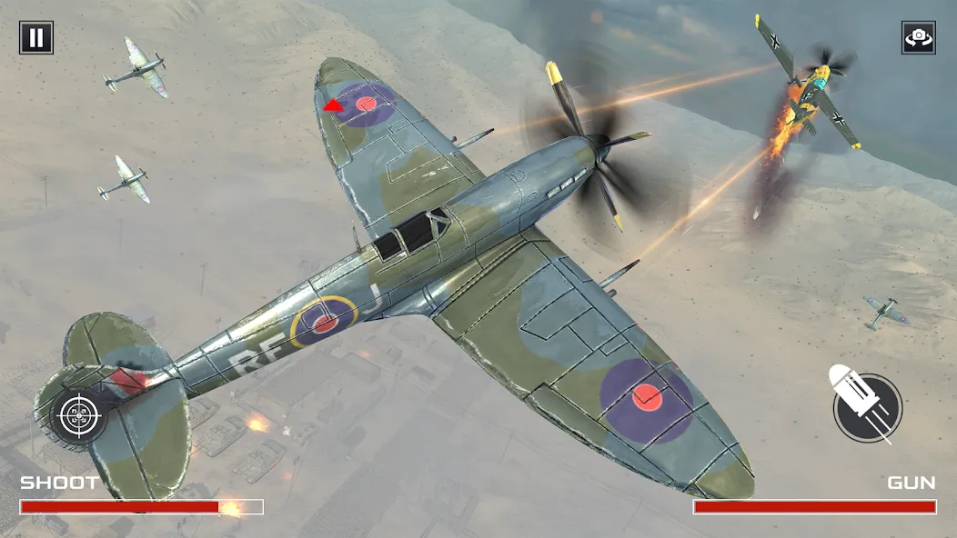 FPS War Games- Aircrafts Games MOD APK: Много оружия и боеприпасов — скриншот 4 FPS War Games- Aircrafts Games MOD APK: Много оружия и боеприпасов — скриншот 4
