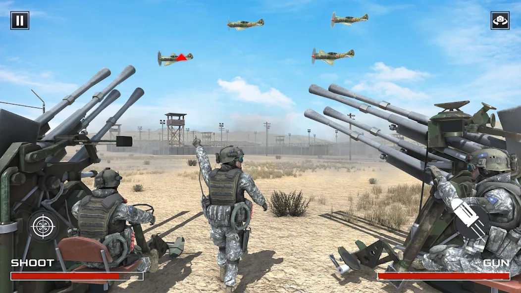FPS War Games- Aircrafts Games MOD APK: Много оружия и боеприпасов — скриншот 5 FPS War Games- Aircrafts Games MOD APK: Много оружия и боеприпасов — скриншот 5