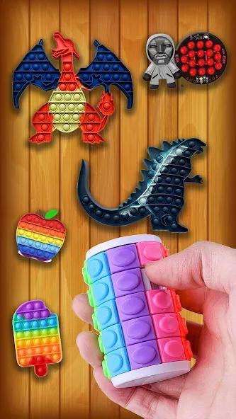 Antistress: Pop It Games 3D бесплатно на Андроид — мод: Все уровни и без рекламы — скриншот 2 Antistress: Pop It Games 3D бесплатно на Андроид — мод: Все уровни и без рекламы — скриншот 2