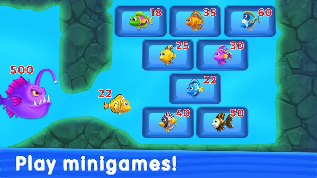Solitaire TriPeaks: Aquarium на телефон — скачать мод: Без рекламы и много денег — скриншот 2