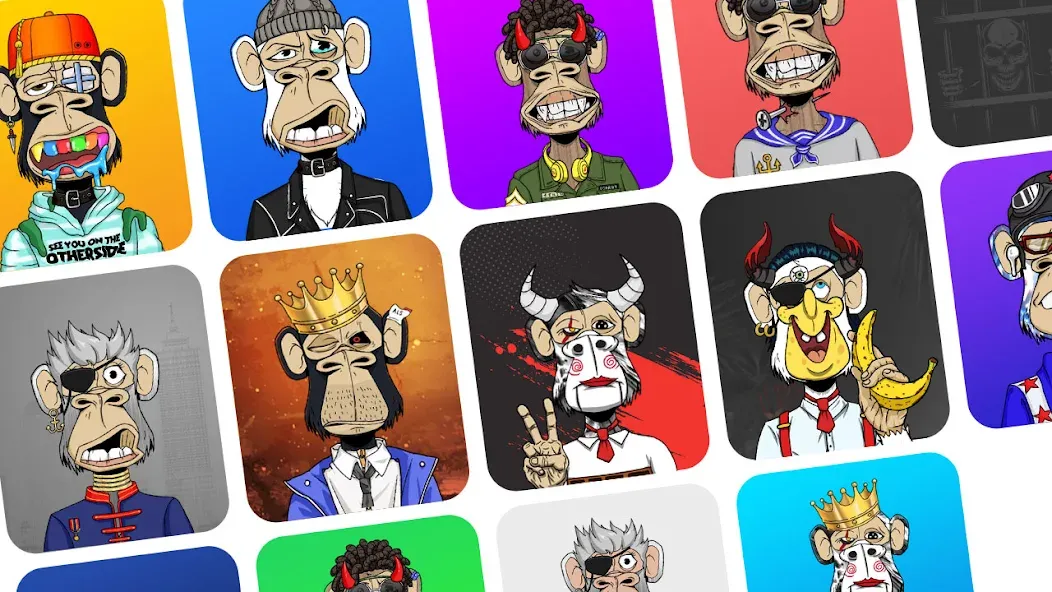 Bored Ape Maker - NFT Art — взломанная версия, Открыты все предметы и фоны — скриншот 1