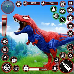 Real Dino Hunting Gun Games MOD APK скачать на Андроид — Безлимитные патроны и мощное оружие