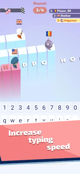 Скачать A4 Typer - Play and increase y бесплатно — Быстрый прогресс и все уровни — скриншот 1