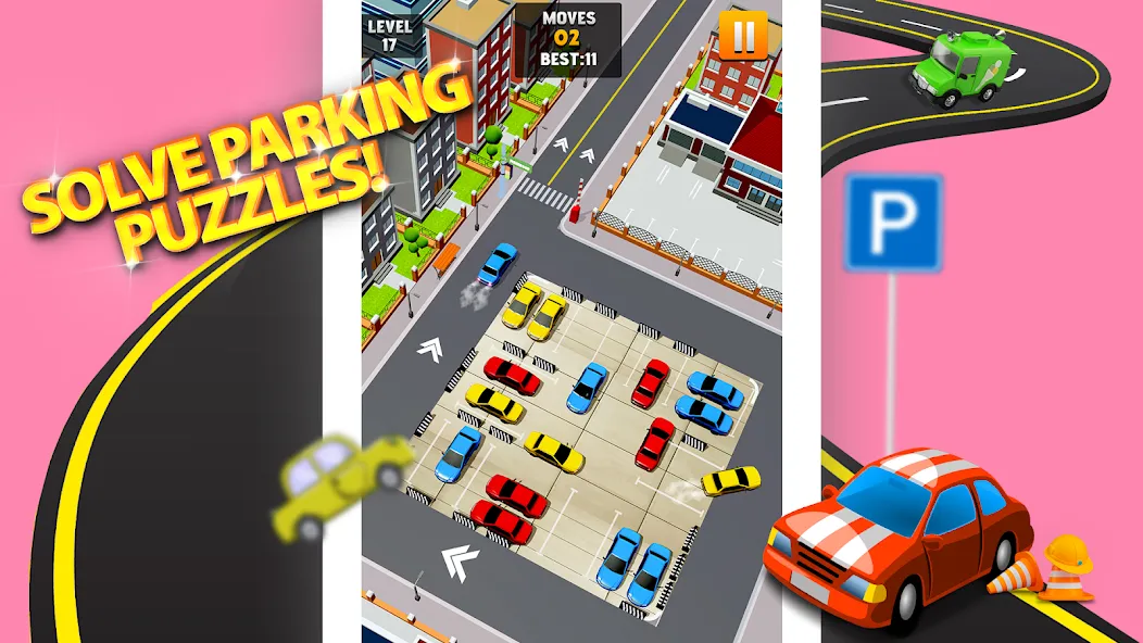 Park Master: Car Parking Jam MOD APK скачать на Андроид — Безлимитные деньги и все машины открыты — скриншот 5