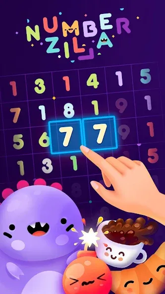 Numberzilla: Number Match Game (Мод: Без рекламы и безлимитные подсказки) — скачать на Андроид — скриншот 1