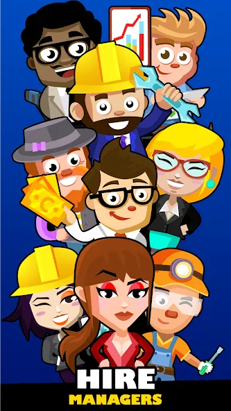 Idle Smartphone Tycoon Factory — Безлимитные деньги и все улучшения, скачать мод APK — скриншот 3