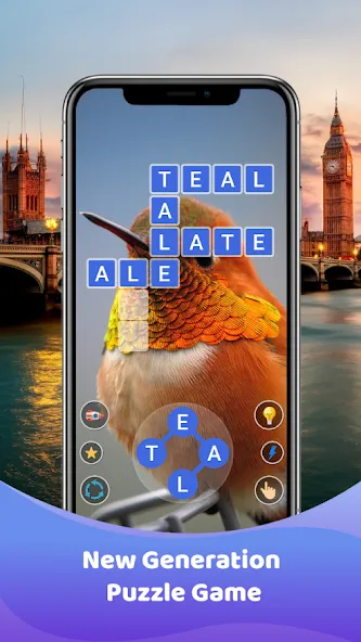 Word Game : Crossword взлом APK — Подсказки и уровни без ограничений — скриншот 5