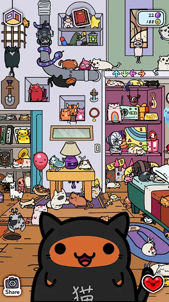 KleptoCats мод на Андроид: Безлимитные монеты и редкие предметы — скриншот 2 KleptoCats мод на Андроид: Безлимитные монеты и редкие предметы — скриншот 2