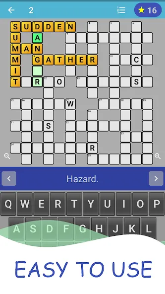 English Crossword puzzle MOD APK скачать на Андроид — Подсказки и уровни без ограничений — скриншот 2 English Crossword puzzle MOD APK скачать на Андроид — Подсказки и уровни без ограничений — скриншот 2