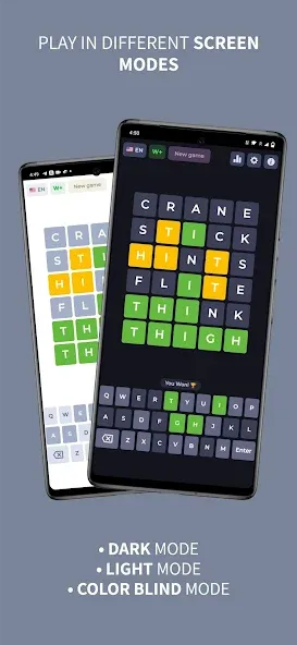 Мод Wordly - Daily Word Game — Безлимитные попытки и подсказки, скачать APK — скриншот 3
