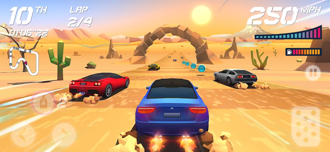 Horizon Chase – Arcade Racing MOD APK скачать на Андроид — Безлимитные деньги и топливо — скриншот 5 Horizon Chase – Arcade Racing MOD APK скачать на Андроид — Безлимитные деньги и топливо — скриншот 5