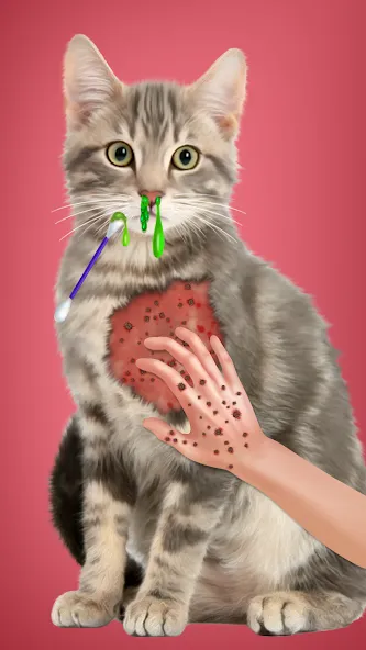 Virtual Cat ASMR Spa Makeover (Мод: Безлимитные деньги и премиум-уход) — скачать на Андроид — скриншот 4 Virtual Cat ASMR Spa Makeover (Мод: Безлимитные деньги и премиум-уход) — скачать на Андроид — скриншот 4