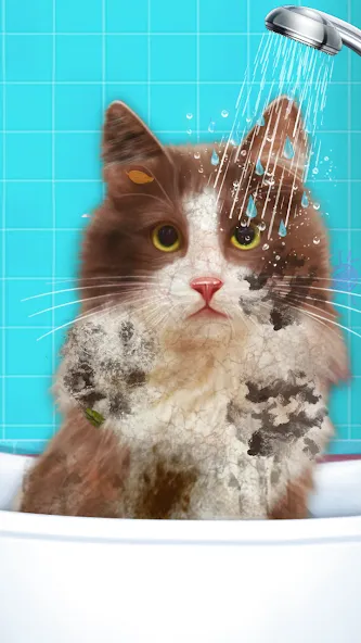 Virtual Cat ASMR Spa Makeover (Мод: Безлимитные деньги и премиум-уход) — скачать на Андроид — скриншот 5 Virtual Cat ASMR Spa Makeover (Мод: Безлимитные деньги и премиум-уход) — скачать на Андроид — скриншот 5