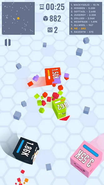 Cube Zone io — взломанная версия, Безлимитные монеты и усиленная атака — скриншот 3 Cube Zone io — взломанная версия, Безлимитные монеты и усиленная атака — скриншот 3