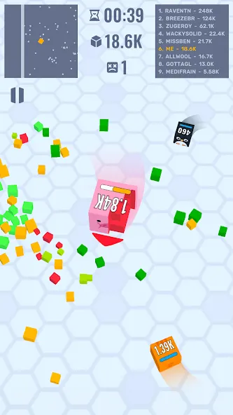 Cube Zone io — взломанная версия, Безлимитные монеты и усиленная атака — скриншот 4 Cube Zone io — взломанная версия, Безлимитные монеты и усиленная атака — скриншот 4