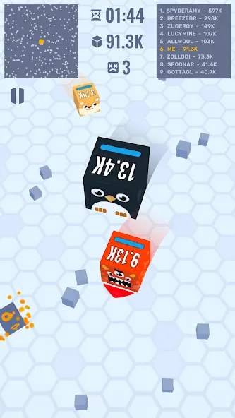 Cube Zone io — взломанная версия, Безлимитные монеты и усиленная атака — скриншот 5 Cube Zone io — взломанная версия, Безлимитные монеты и усиленная атака — скриншот 5