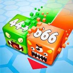 Cube Zone io — взломанная версия, Безлимитные монеты и усиленная атака