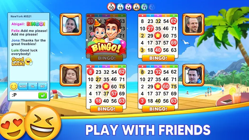 Мод Bingo Holiday: Live Bingo Game — Безлимитные монеты и бонусы, скачать APK — скриншот 5 Мод Bingo Holiday: Live Bingo Game — Безлимитные монеты и бонусы, скачать APK — скриншот 5