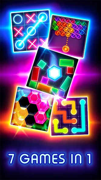 Tic Tac Toe Glow: 2 Players — скачать мод: Без рекламы и все темы открыты — скриншот 3 Tic Tac Toe Glow: 2 Players — скачать мод: Без рекламы и все темы открыты — скриншот 3