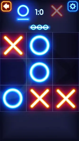 Tic Tac Toe Glow: 2 Players — скачать мод: Без рекламы и все темы открыты — скриншот 5 Tic Tac Toe Glow: 2 Players — скачать мод: Без рекламы и все темы открыты — скриншот 5