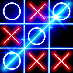 Tic Tac Toe Glow: 2 Players — скачать мод: Без рекламы и все темы открыты